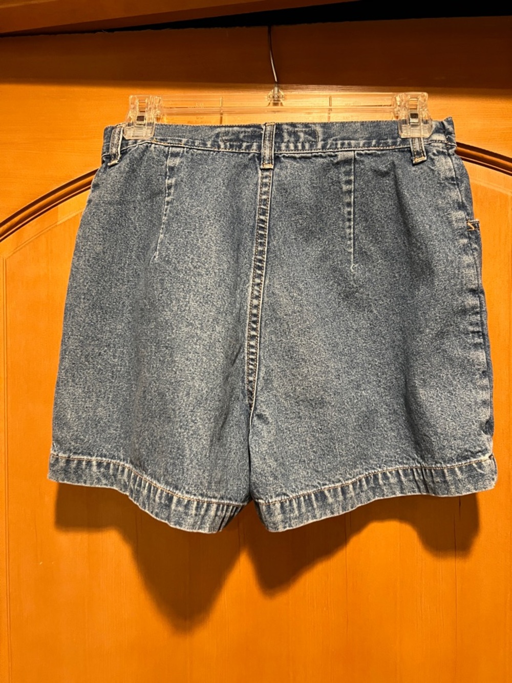UNIONBAY Light Wash Denim Wrap Skort with Button Detail - Picture 5 of 9